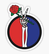 Skeleton Rose Sticker