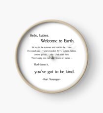 Kurt Vonnegut God Bless You Mr. Rosewater Clock