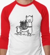 Hand drawn llamas Men's Baseball ¾ T-Shirt