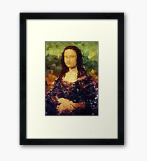 Mona Lisa Crystallized Framed Print
