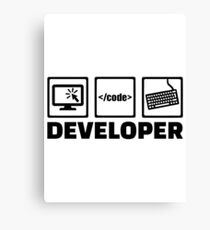 Developer Canvas Print