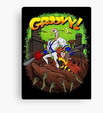 Earthworm Jim vs The Army of Darkness! Canvas Print