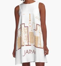 Unusual Japanese architecture. A-Line Dress