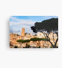 Ancient Rome city skyline with Trajan's Forum Metal Print