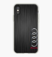 audi logo on a field of steel iPhone Case