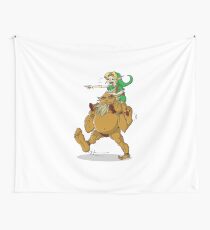 The adventures of Darunia and Link Wall Tapestry