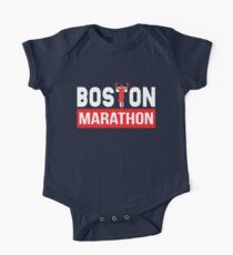 Boston Marathon Baby Body Kurzarm