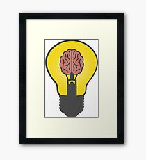 light bulb Framed Print