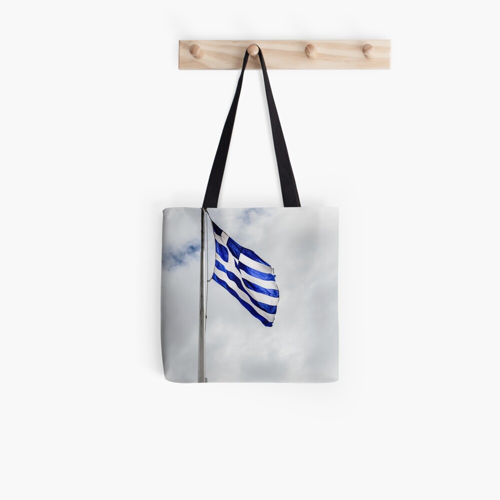 "Flag of Greece" Tote Bag by debramartz Redbubble