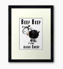 Beep Beep I'm The Black Sheep Framed Print