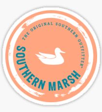 Southern Marsh Sticker — Melon/Green Sticker
