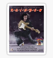 Blackmores Rainbow Debut Album Launch Poster Sticker