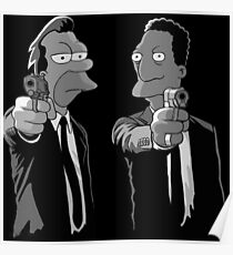 Pulp Fiction Simpsons Poster