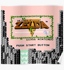 Legend of Zelda: Start Screen Poster