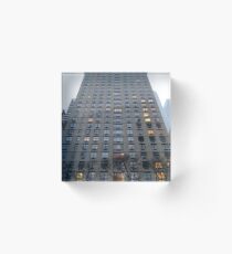 New York, Manhattan, New York City, Tower block, High-rise building Acrylic Block