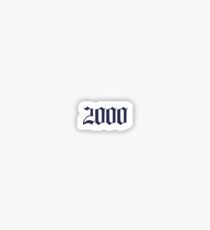 2000 - Old English Font Sticker