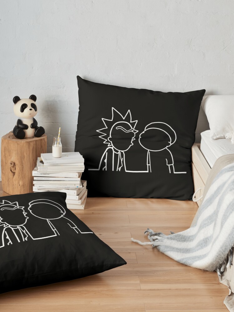 Alternate view of wubba lubba dub dub Floor Pillow