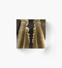 Luxor pillars upward Acrylic Block