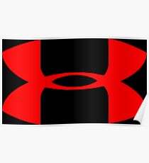 under red armour logo Poster