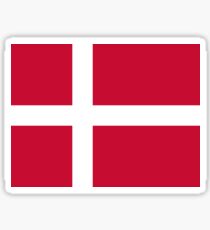 Offizielle Flagge von Dänemark Sticker