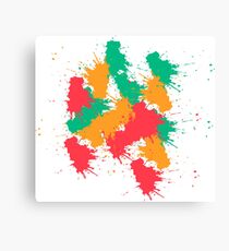 splash painting Canvas Print