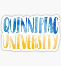 Quinnipiac Watercolor Sticker