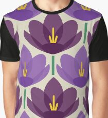 Crocus Flower Graphic T-Shirt