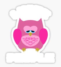 I Hate People - depressive Owl, Gift Sticker
