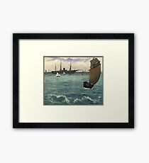 The ""Kearsarge"" at Boulogne Framed Print