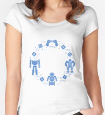 Toys for children: robots, remote control, cubes. Women's Fitted Scoop T-Shirt