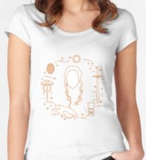 Symbols of the fantasy television series. Women's Fitted Scoop T-Shirt
