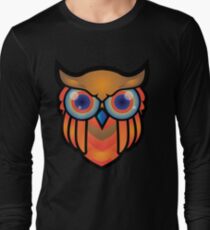 cool owls and cool design print Long Sleeve T-Shirt