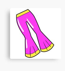 Disco Party Retro Fashion Elements Canvas Print