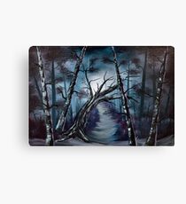 "The haunted forest" oil painting. Canvas Print
