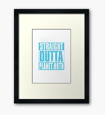 Straight Outta Planet Hoth Framed Print