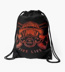 Fire Life Drawstring Bag