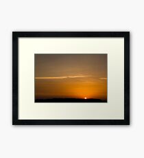 Sunset sky Framed Print