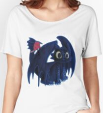 Little Toothless , Night Fury Inspired Dragon. NEW For Kids And all The people generation Dragon Lover 2018 - Stickers , Tshirt ,Mug,Case phone Women's Relaxed Fit T-Shirt