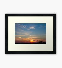 Sunset sky Framed Print