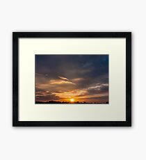 Sunset sky Framed Print