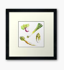 Seasonal vegetables Framed Print