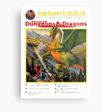 dungeons and dragons red box Metal Print