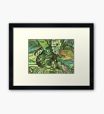 Green Sci-Fi Framed Print