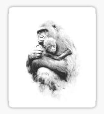Protected_b&w Sticker