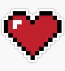 8 bit heart Sticker