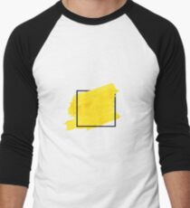 Yellow Border Men's Baseball ¾ T-Shirt