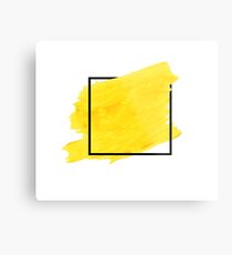 Yellow Border Metal Print