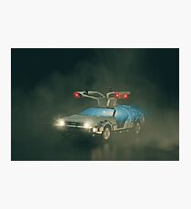 Delorean Time Machine Photographic Print