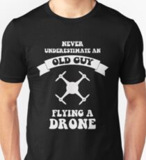 Old Guy flying a drone Unisex T-Shirt