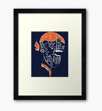 Graffiti doodle - creature's head 2 Framed Print